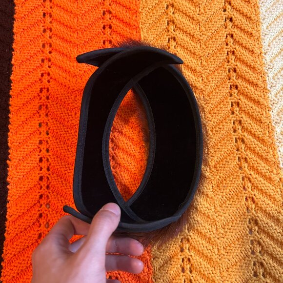 1950s MINK fur and velolur Fascinator headband! - Picture 11 of 12